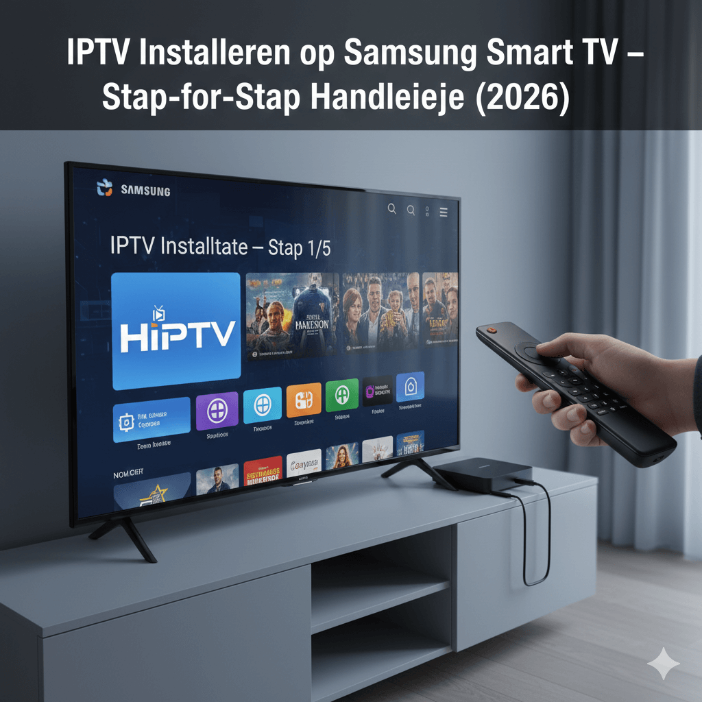 IPTV Installeren op Samsung Smart TV - Stap-voor-Stap Handleiding 2026